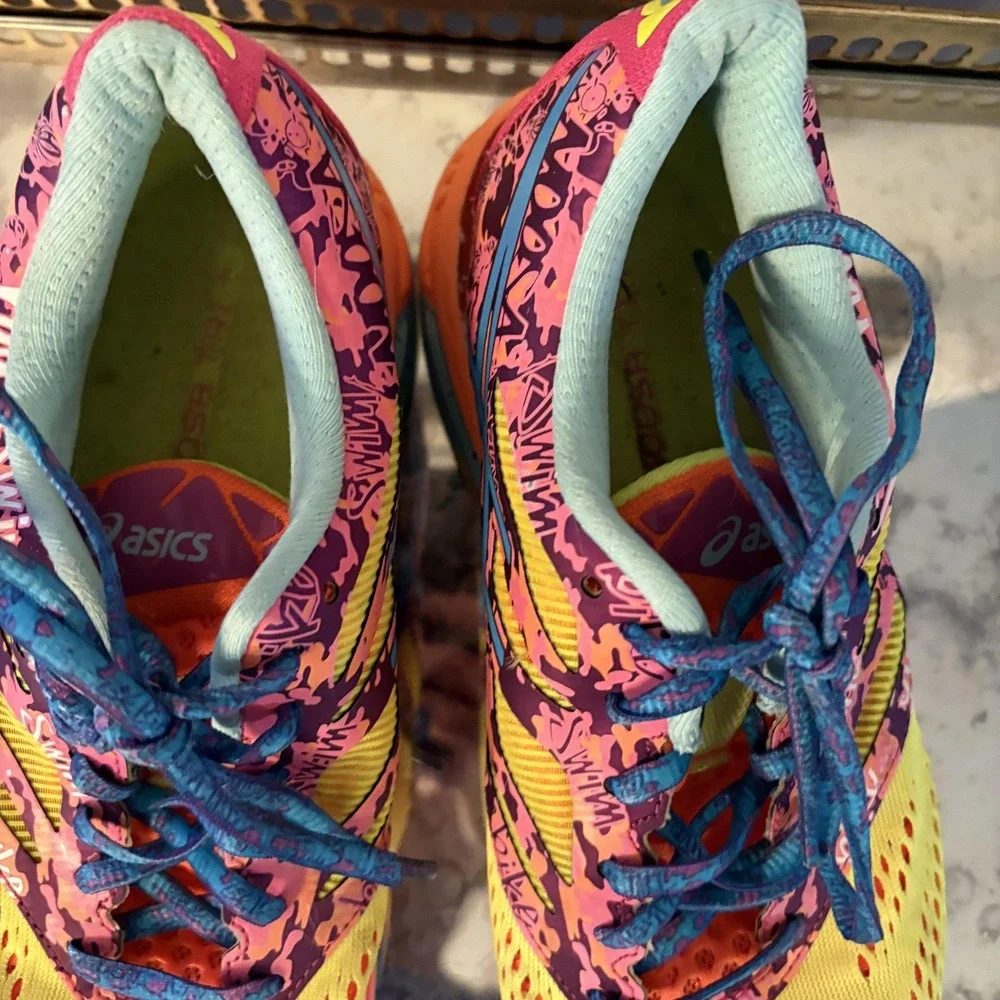 ASICS Gel‎ Noosa Tri Shoes Womens Size 8.5 Multicolor Running Triathlon T580N